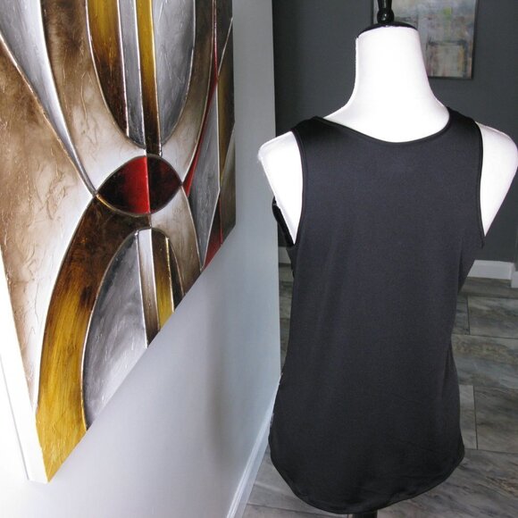 MODERN Movement Black Sparkle Front Tank Top Size Large - Picture 5 of 5